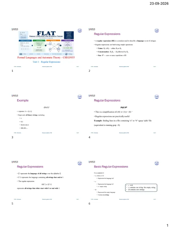 Course Content, Object Oriented Analysis and Design