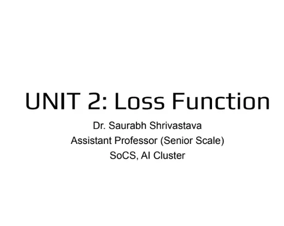 Unit 2, AIML