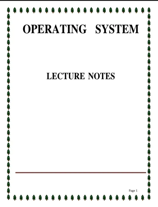 OS Final Notes, Operating Systems
