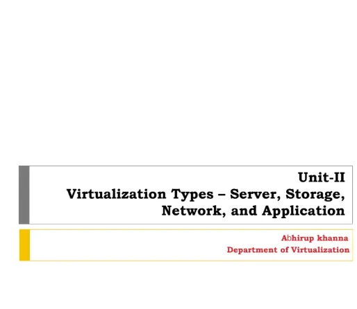 Unit 2, Cloud Computing