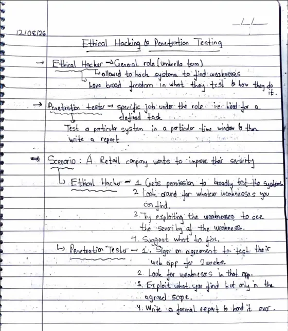 Unit 1, Ethical Hacking & Penetration Testing
