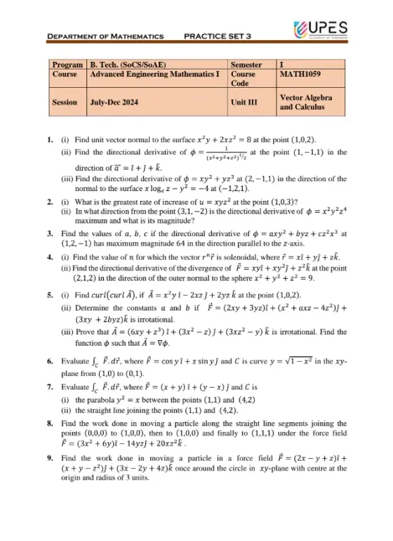 Practise Set 3[Solved], AEM-1 (Mathematics)