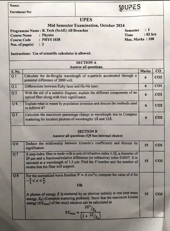 Mid-Sem 2024(October)[SoAE], Physics