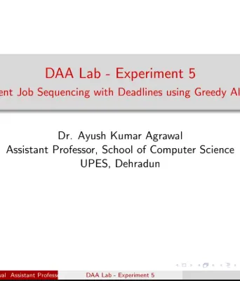 Lab Experiment 5, Design & Analysis of Algorithms [Lab]