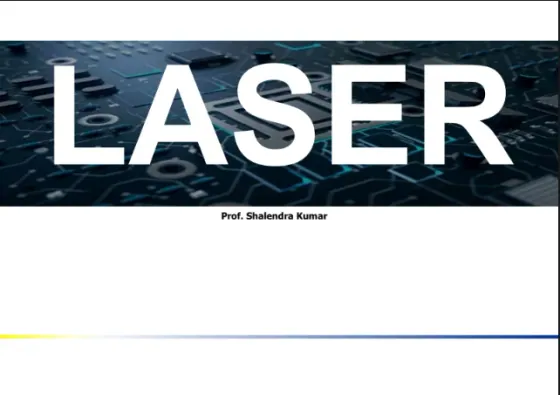 Unit 1:Lasers and Holography, Physics [Theory]
