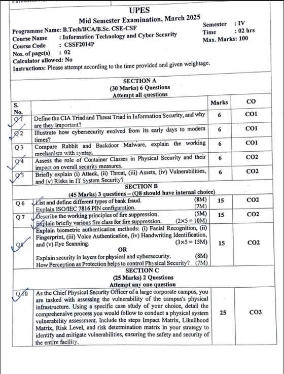 Mid-Sem 2025(March)[CSE], IT & Cyber Security