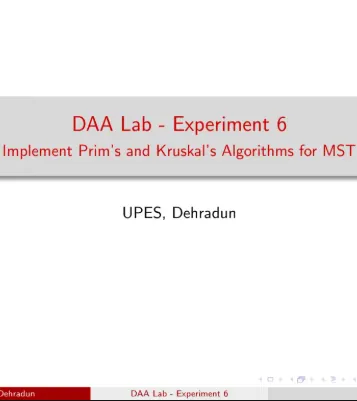 Lab Experiment 6, Design & Analysis of Algorithms [Lab]