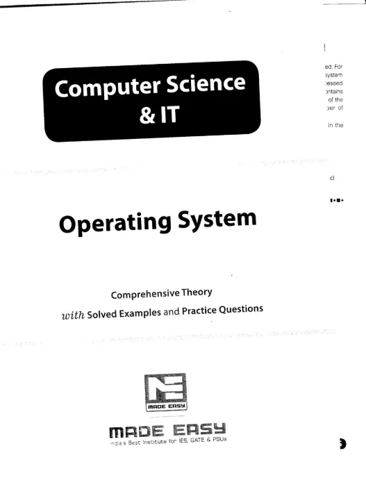 Reference Book, Operating Systems