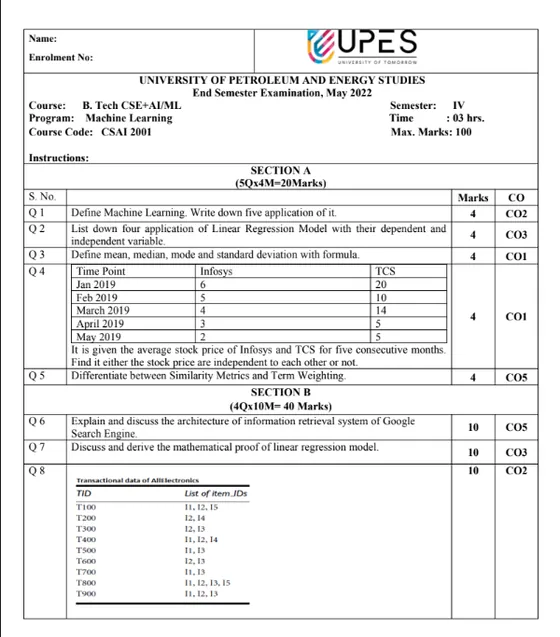 End-Sem 2022(May)[CSE], AIML