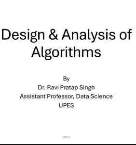 Unit 1, Design & Analysis of Algorithms [Theory]